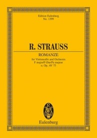 Strauss: Romanze F Major o. Opus AV. 75 (Study Score) published by Eulenburg